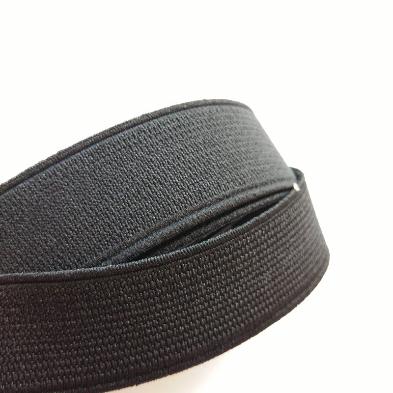 CUSHYSTORE Black 3/4 inch Elastic Band Strap for Sewing Waistband 5 Yards - Image 3